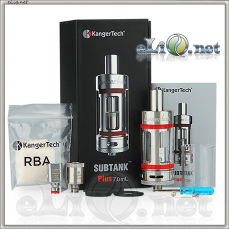 KangerTech Subtank Plus - обслуживаемый сабомный атомайзер-танк.