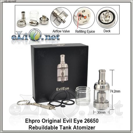 [EHPRO] Original Evil Eye Rebuildable Tank Atomizer  (Обслуживаемый атомайзер, оригинал)