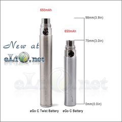 [Joyetech] Joye eGo-C Twist Variable Voltage 650mAh battery