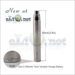 [Joyetech] Joye eGo-C Twist Variable Voltage 650mAh battery