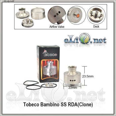 Tobeco Bambino RDA - ОА для дрипа из нержавеющей стали. клон.